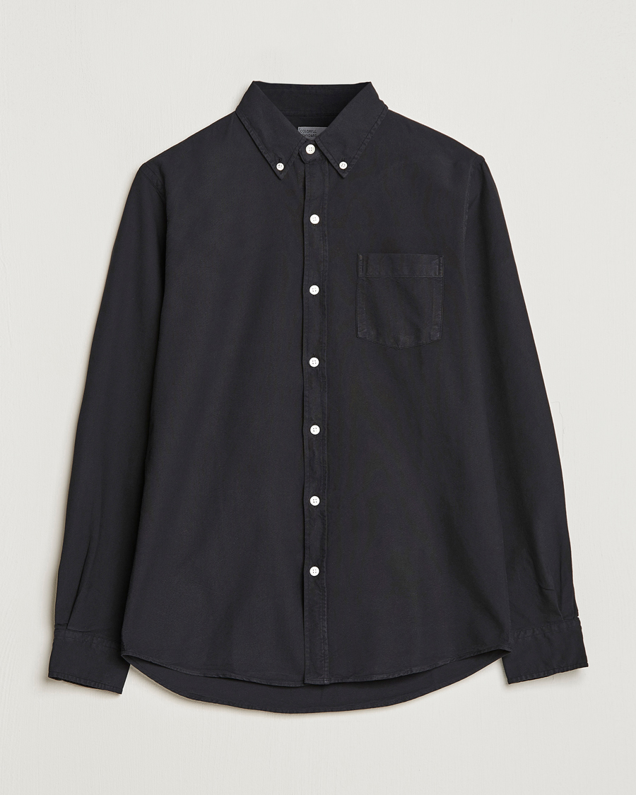 Black oxford dress shirt on sale