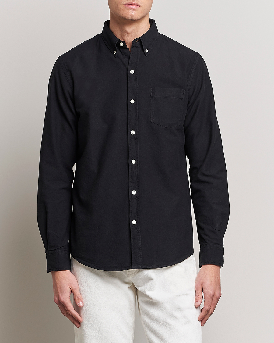 Colorful Standard Classic Organic Oxford Button Down Shirt Deep Black