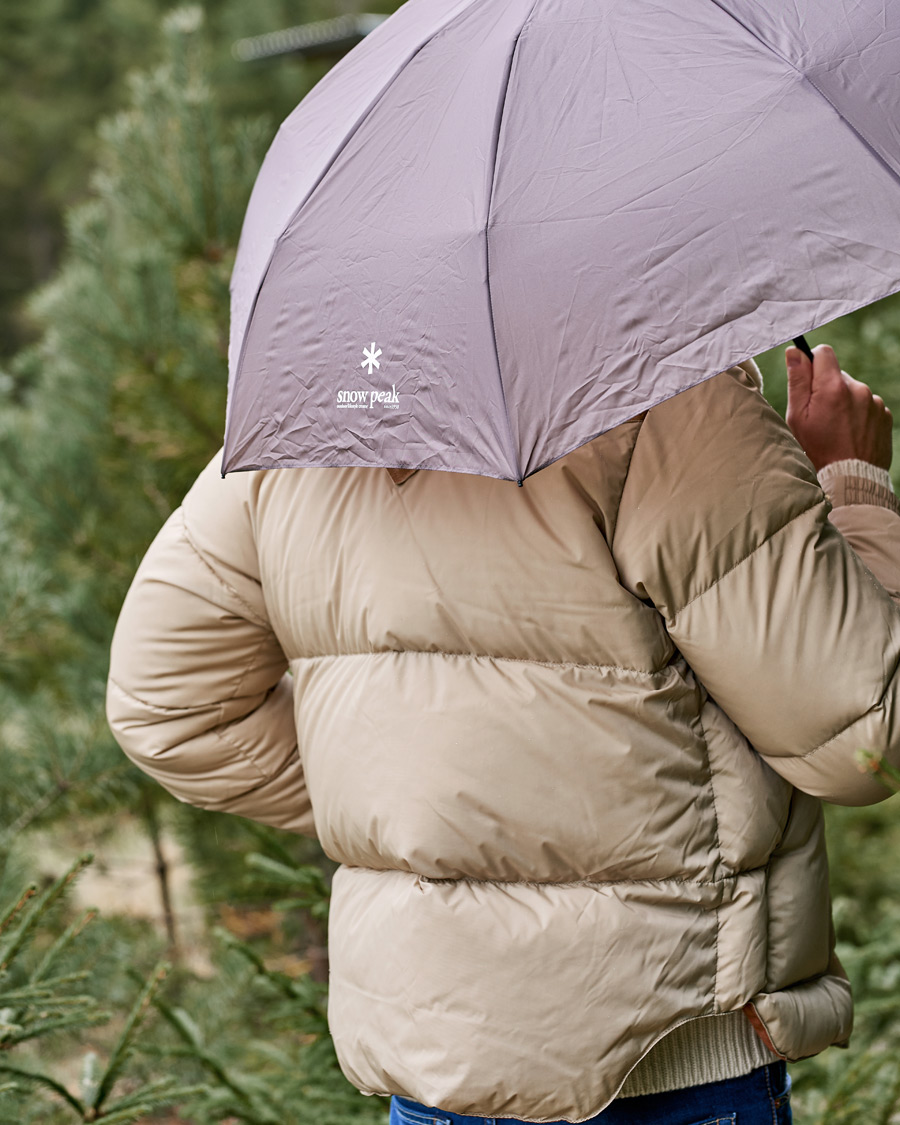 Herren | Stylisch im Regen | Snow Peak | Ultra Light Umbrella Grey