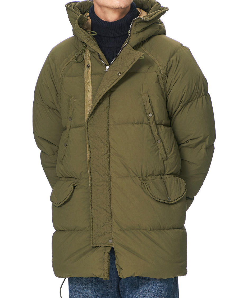 Ten c Deck Garment Dyed Down Parka Olive bei CareOfCarl.de