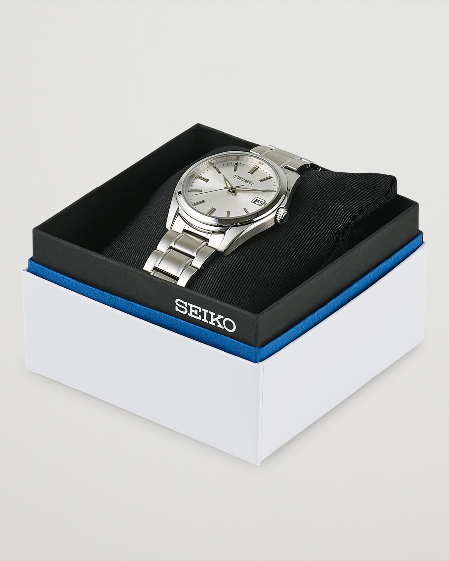 Seiko Sapphire 40mm Steel Silver Dial