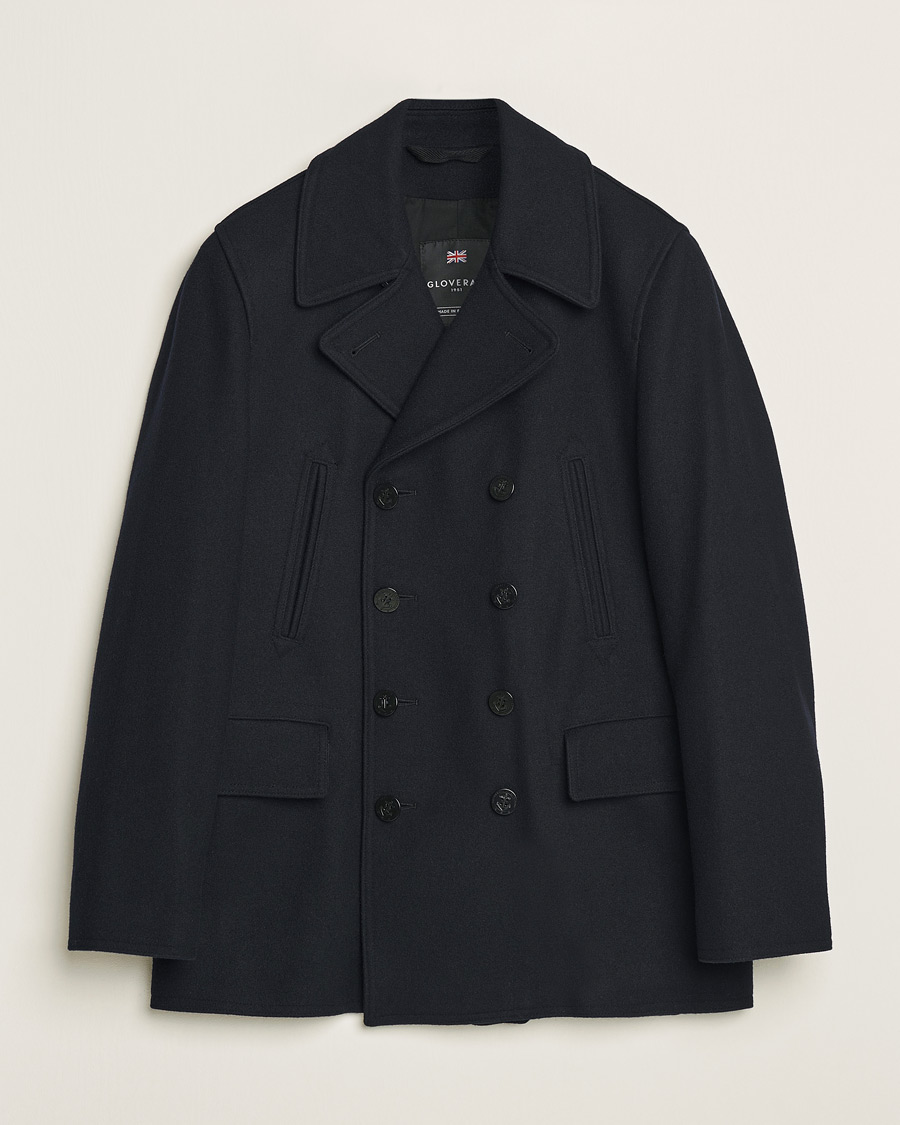 Black navy pea coat online