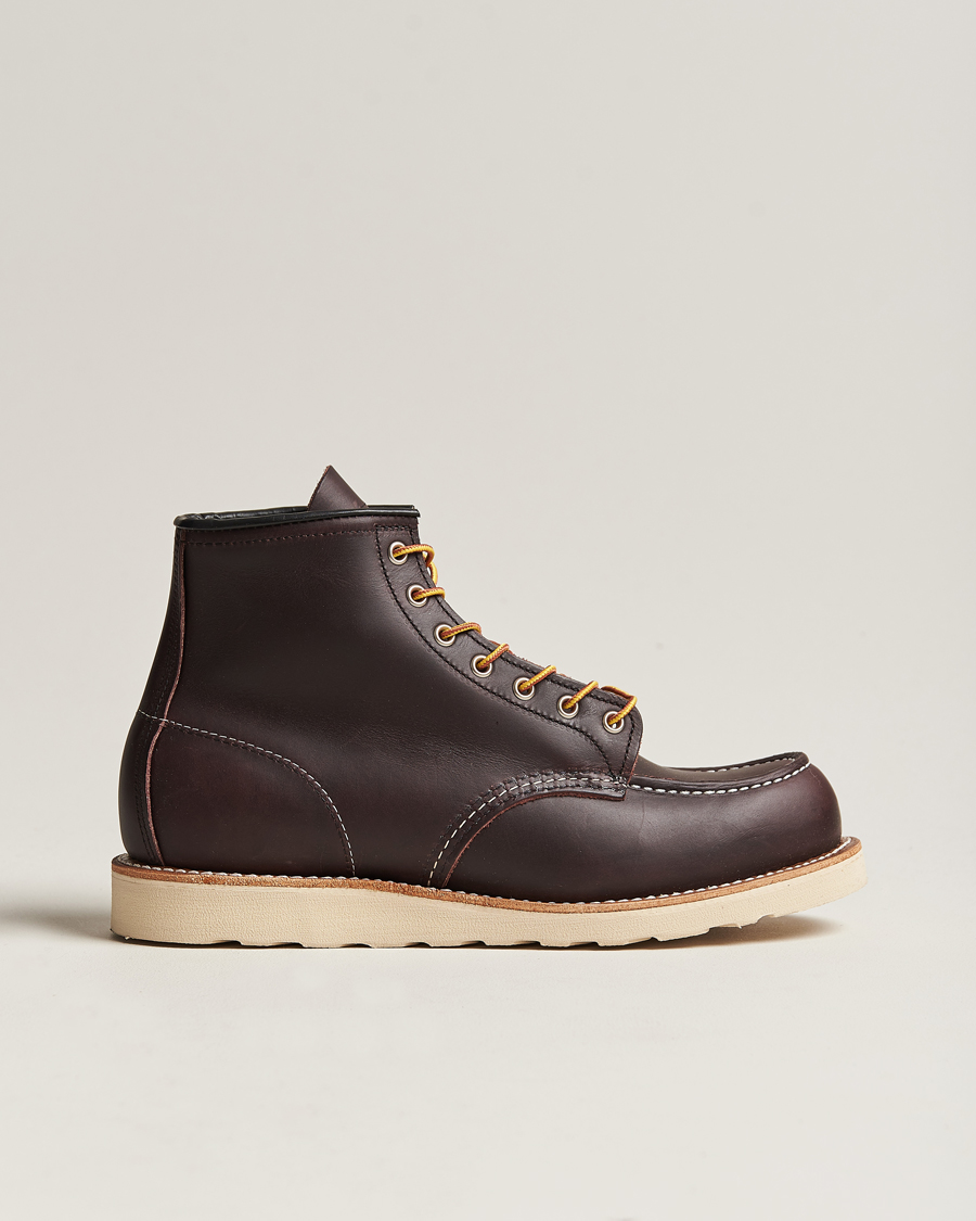 Red Wing Shoes Moc Toe Boot Black Cherry Excalibur Leather