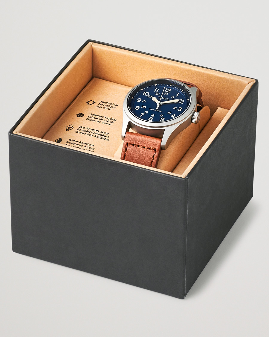 Timex Field Post Mechanical Watch 38mm Blue Dial bei Care of Carl