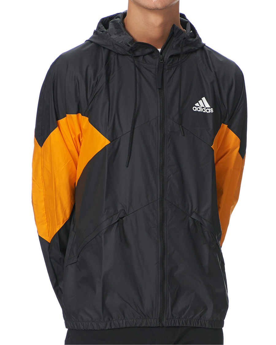 Black and orange adidas jacket on sale