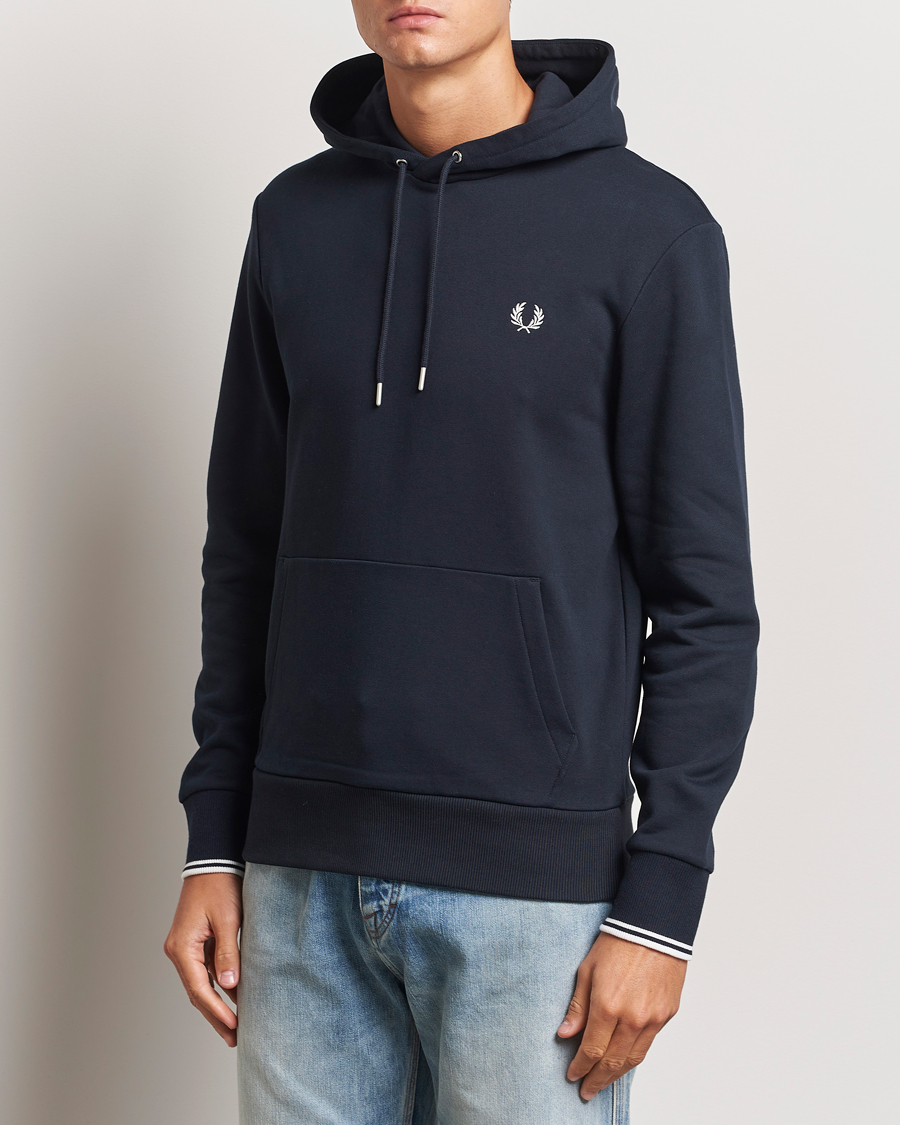 Herren |  | Fred Perry | Tipped Hoodie Navy