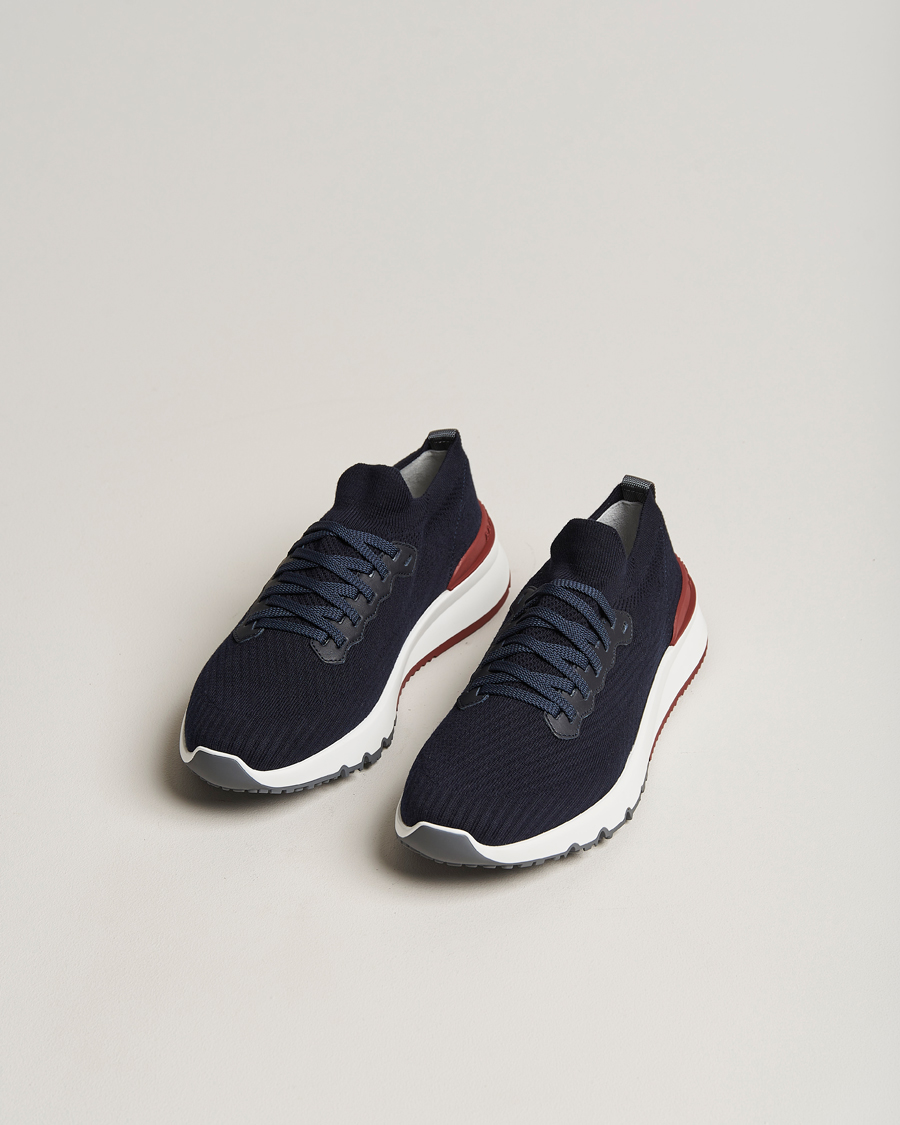 Herren | Brunello Cucinelli | Brunello Cucinelli | Mesh Running Sneakers Navy