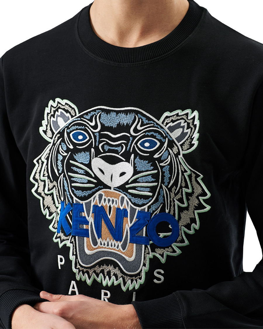 KENZO Tiger Crew Neck Sweatshirt Black bei Care of Carl