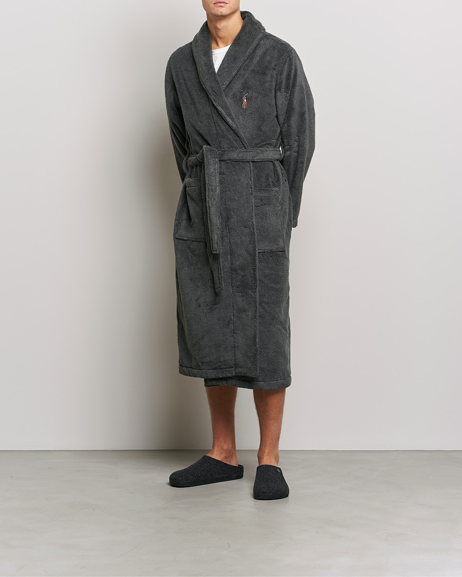 Polo Ralph Lauren Cotton Terry Robe Dark Slate bei Care of Carl