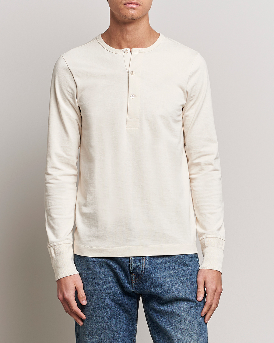 Herren |  | Merz b. Schwanen | Classic Organic Cotton Henley Sweater Nature