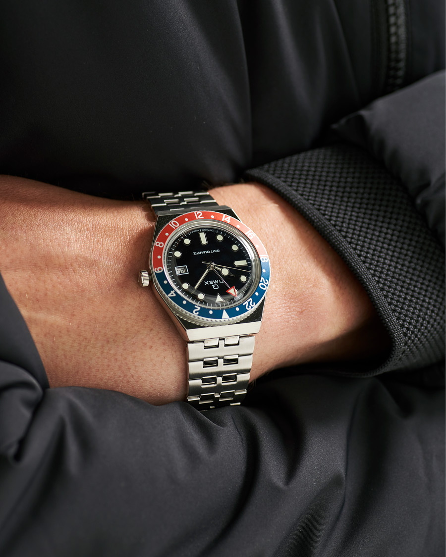 Timex Q Diver GMT 38mm Navy/Red bei Care of Carl