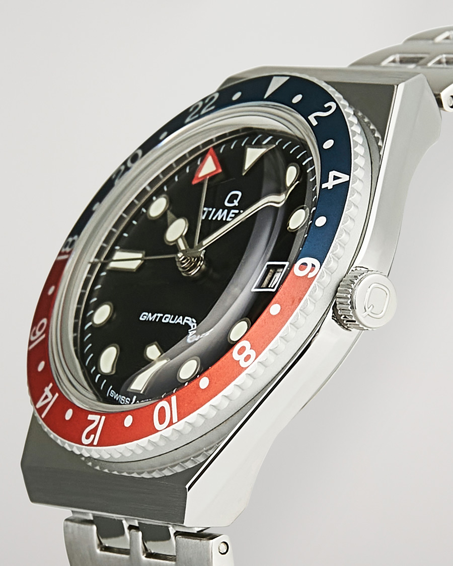 Timex Q Diver GMT 38mm Navy/Red bei Care of Carl