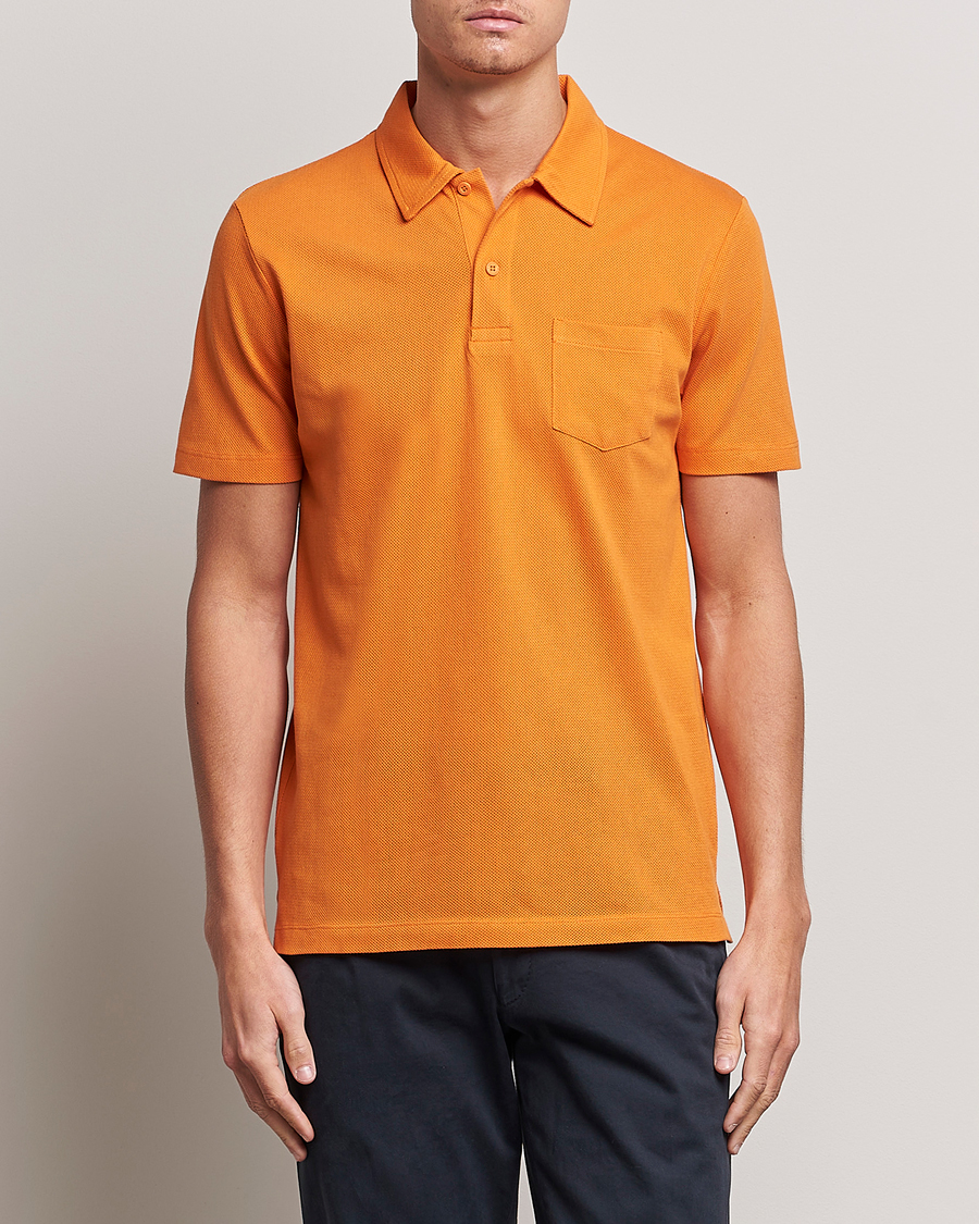 Herren | Poloshirts | Sunspel | Riviera Polo Shirt Flame Orange