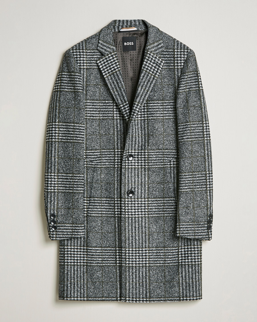 Black check coat online