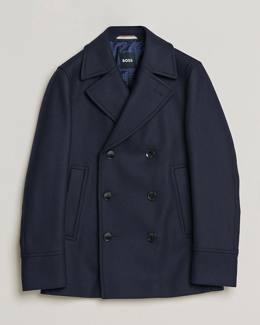 Hugo boss clearance peacoat mens