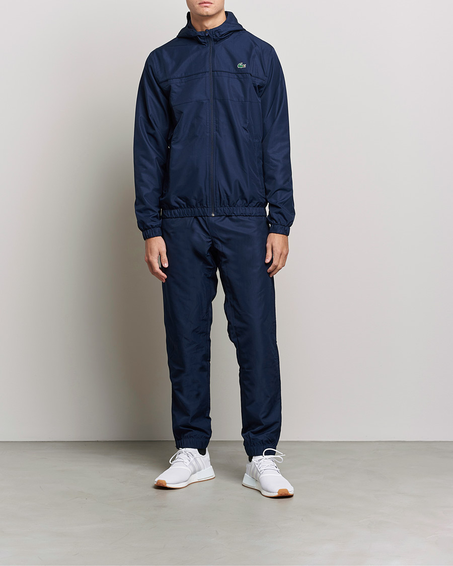 Navy lacoste tracksuit sale