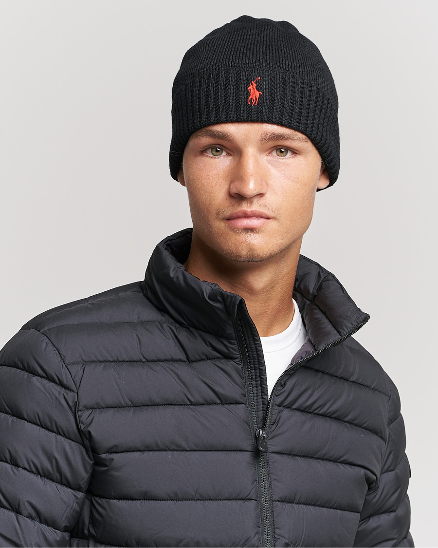 Polo Ralph Lauren Merino Beanie Polo Black