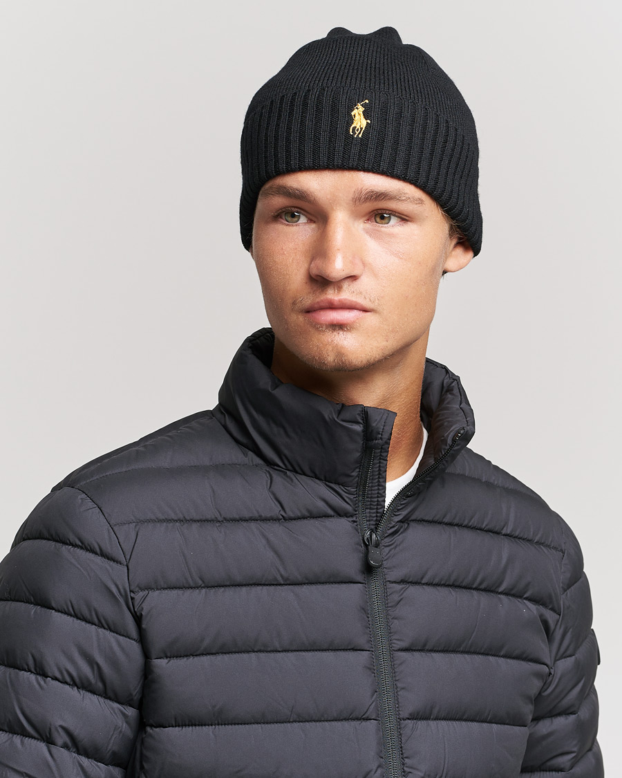 Polo Ralph Lauren Merino Beanie Polo Black Gold