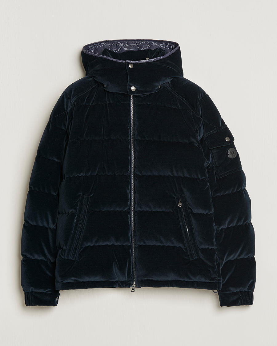 Black velour puffer jacket online