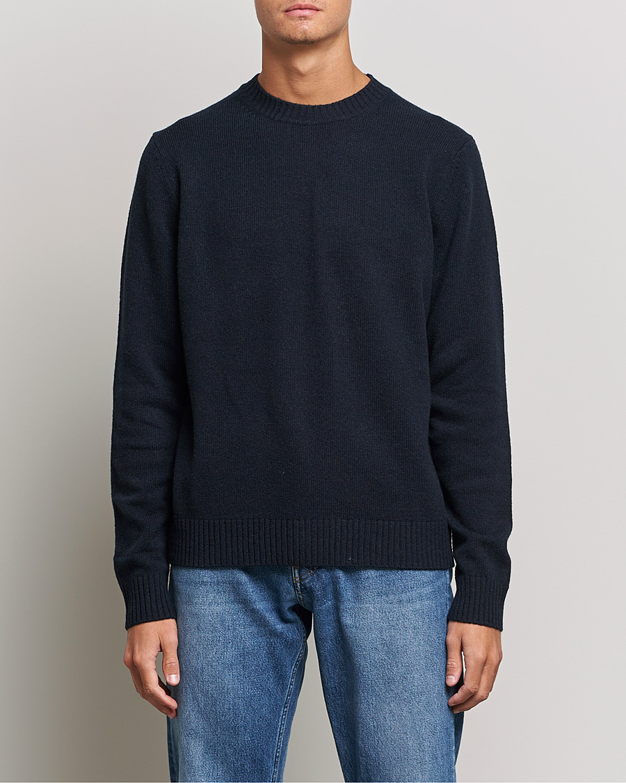 Herren |  | Samsøe Samsøe | Sylli Wool Crew Neck Salute Navy