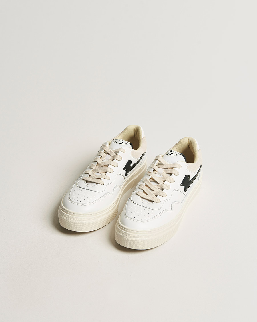 Herren | Stepney Workers Club | Stepney Workers Club | Pearl S-Strike Leather Sneaker White Black