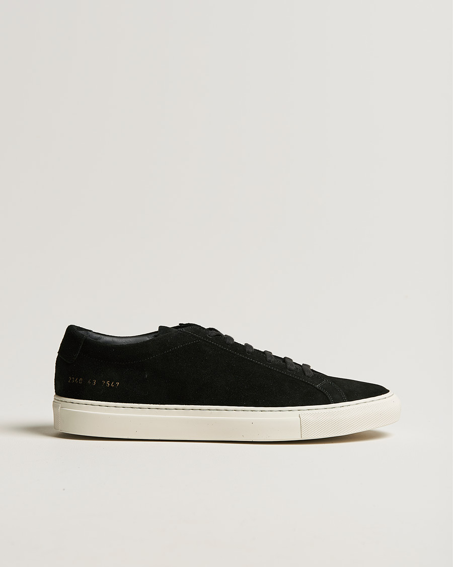 Black suede common projects on sale