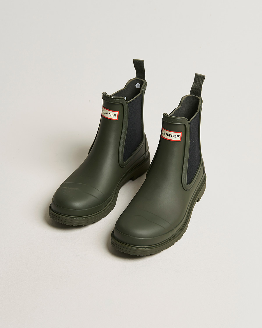 Hunter Boots Commando Chelsea Boot Dark Olive