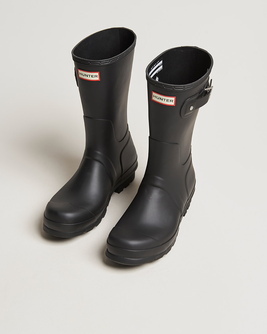 Hunter boots black womens sale