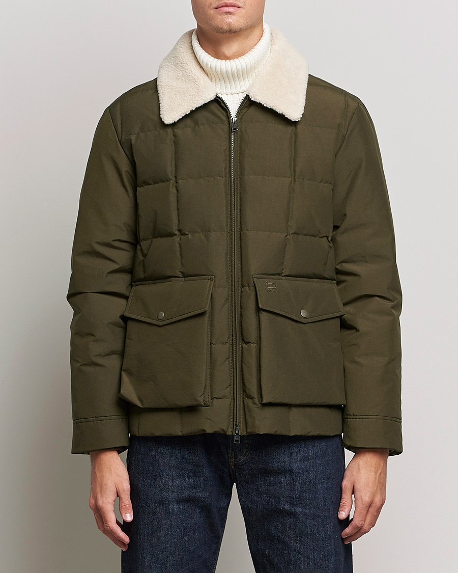 Woolrich Duster Blizzard Jacket Dark Green bei Care of Carl