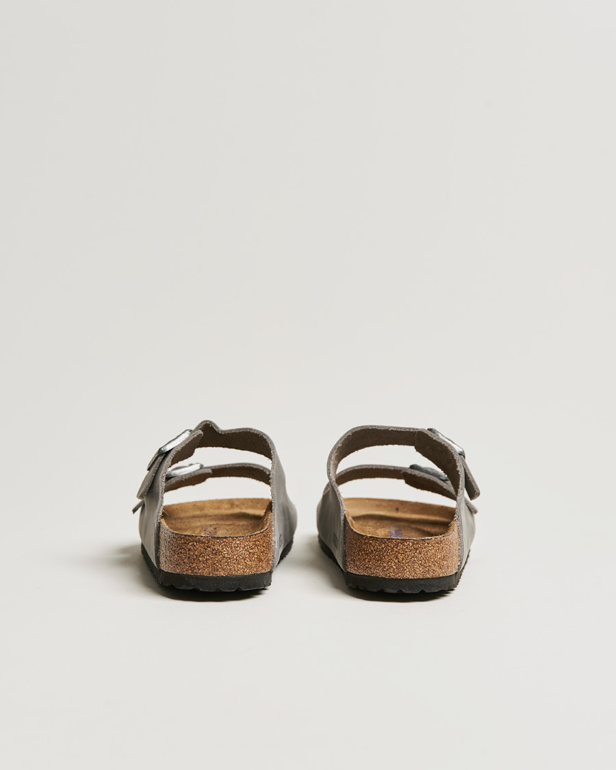 BIRKENSTOCK Arizona Soft Footbed Iron Oiled Leather