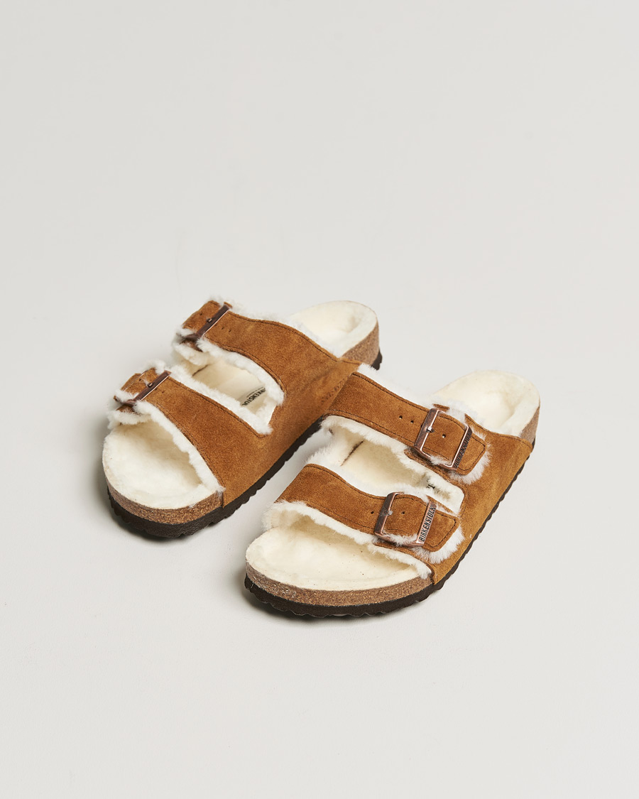 BIRKENSTOCK Arizona Classic Footbed Shearling Mink Suede