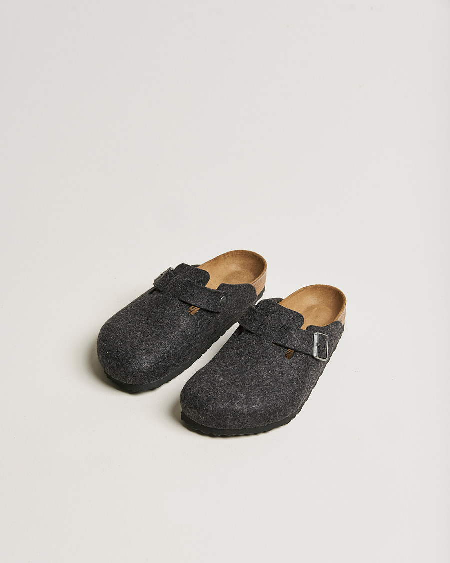 BIRKENSTOCK Boston Classic Footbed Wool Felt Antracite