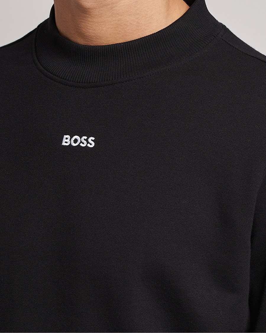 Hugo boss logo sweatshirt on sale black