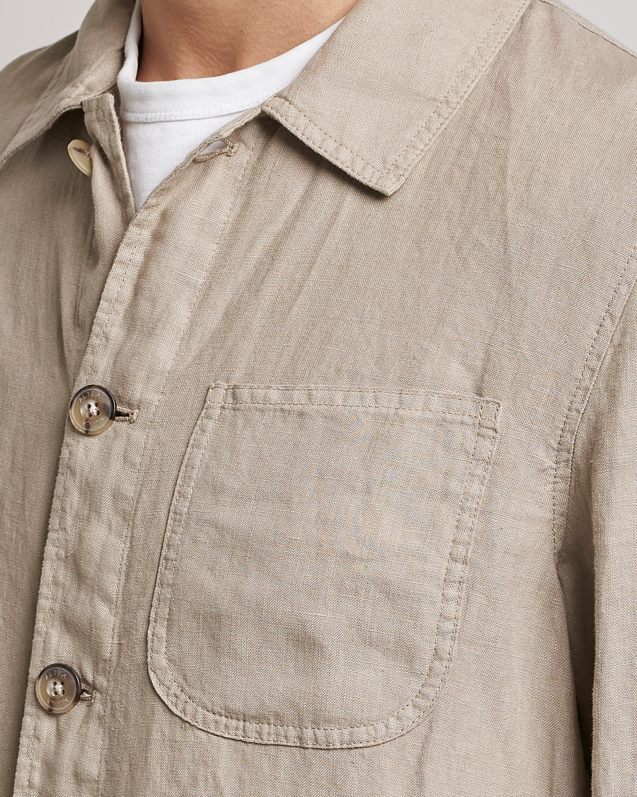 Mens linen shirt on sale jacket