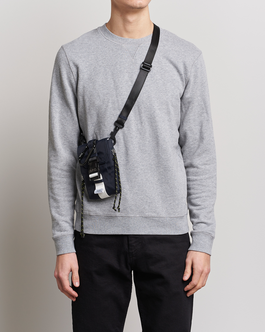 A.P.C. Trek Crossbody Pouch Dark Navy