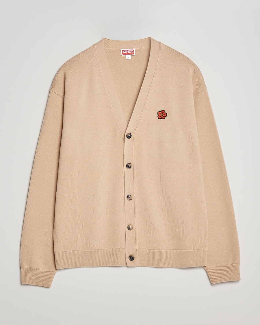 KENZO Boke Flower Crest Cardigan Beige bei CareOfCarl.de