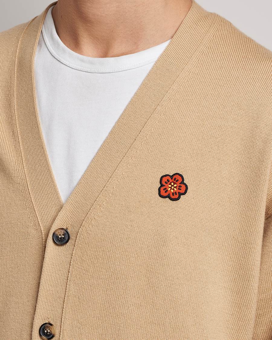 KENZO Boke Flower Crest Cardigan Beige bei CareOfCarl.de