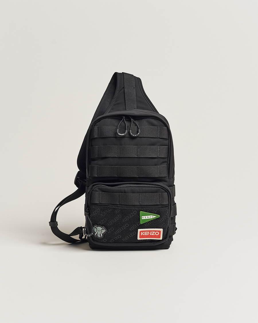 KENZO One Shoulder Backpack Black