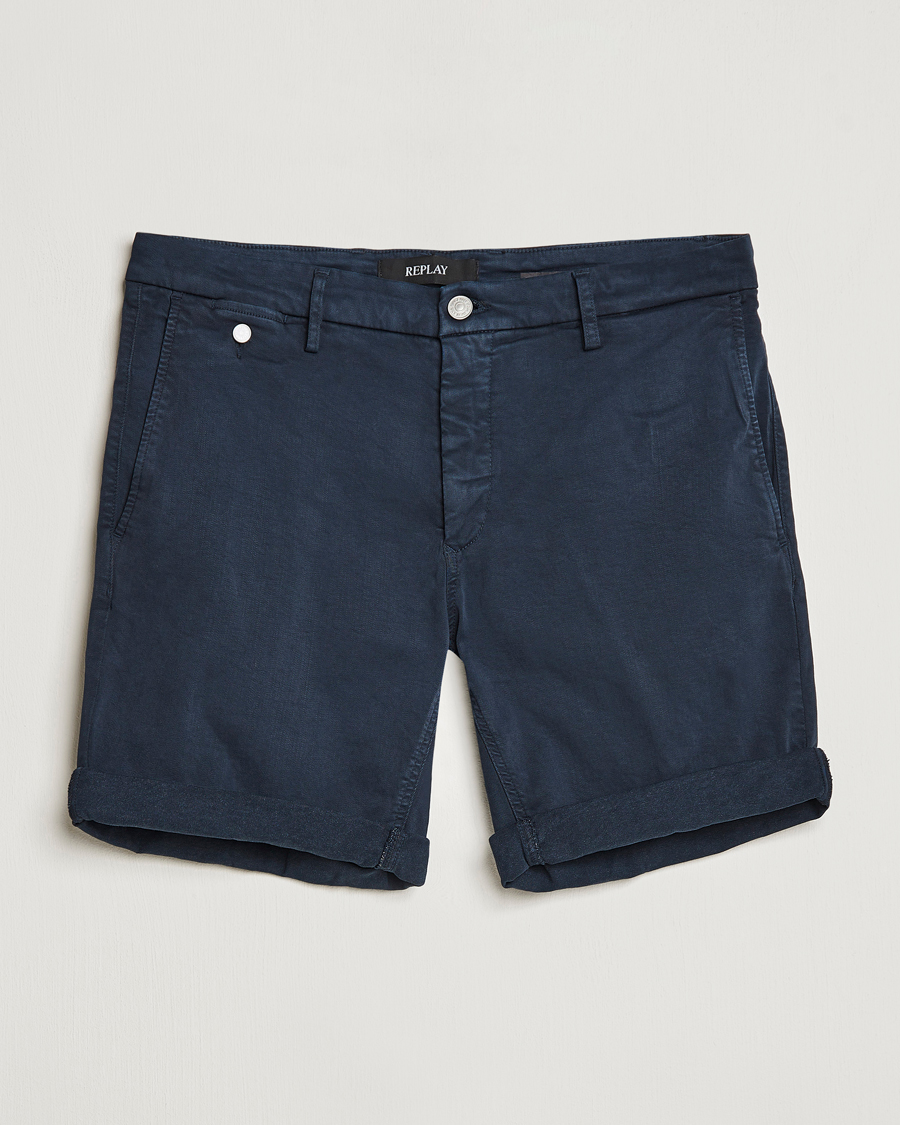 Replay Benni Hyperflex Shorts Navy bei Care of Carl