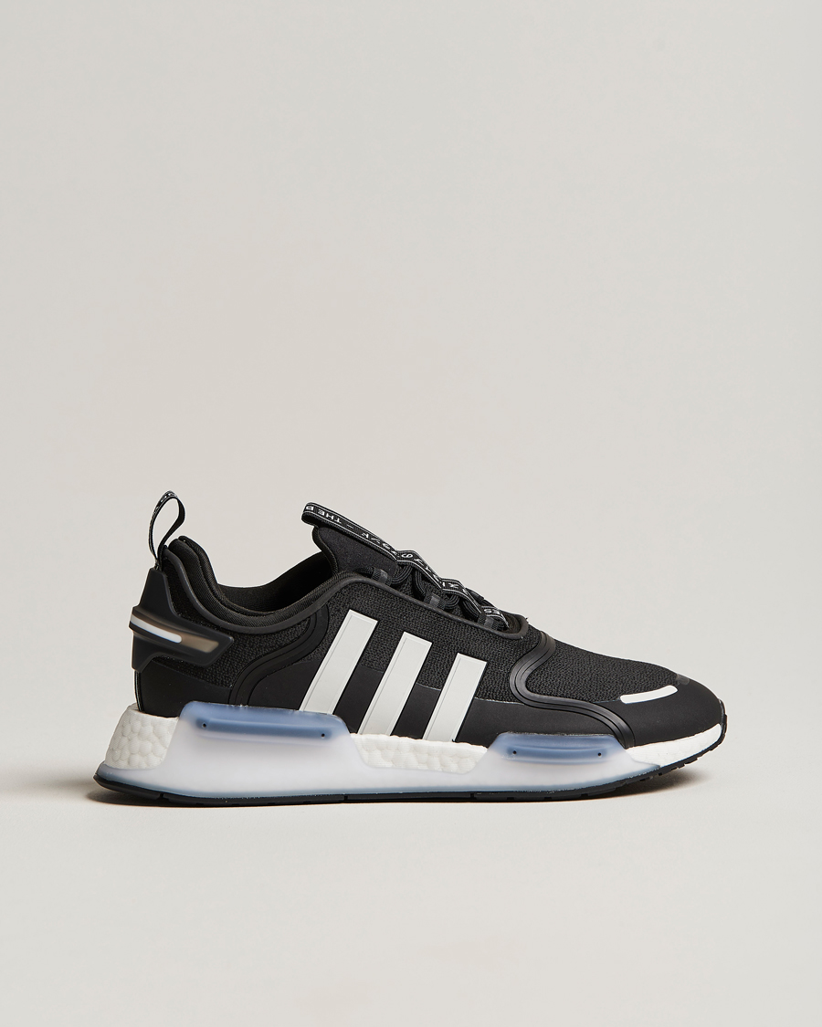 Adidas originals nmd r1 white/black/blue best sale