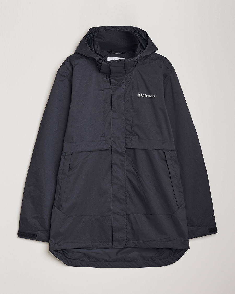 Black columbia rain jacket mens online