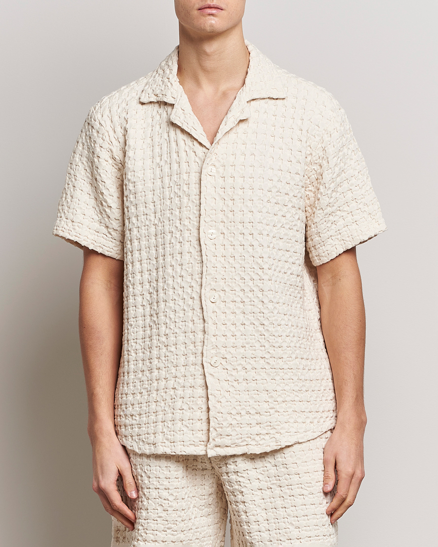 Herren | OAS | OAS | Cuba Waffle Shirt Ecru