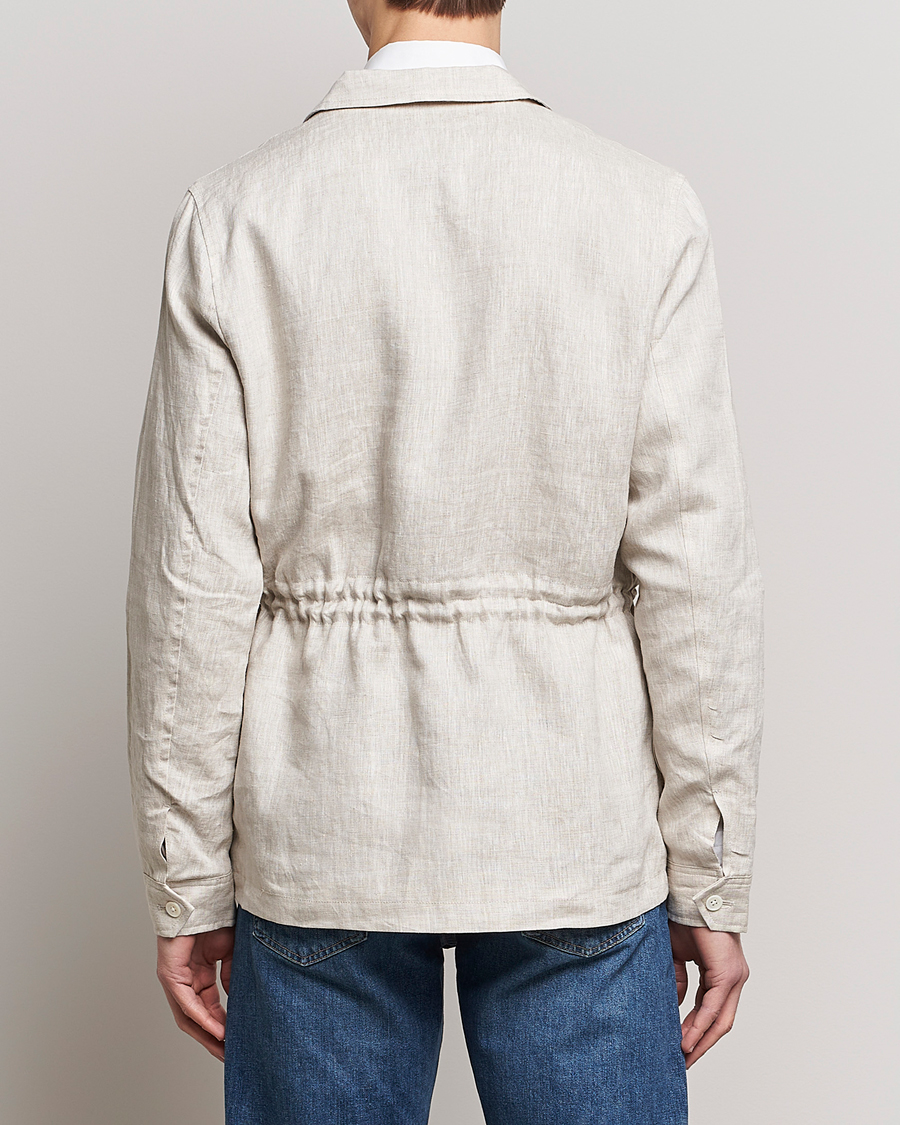 Mens linen sale field jacket