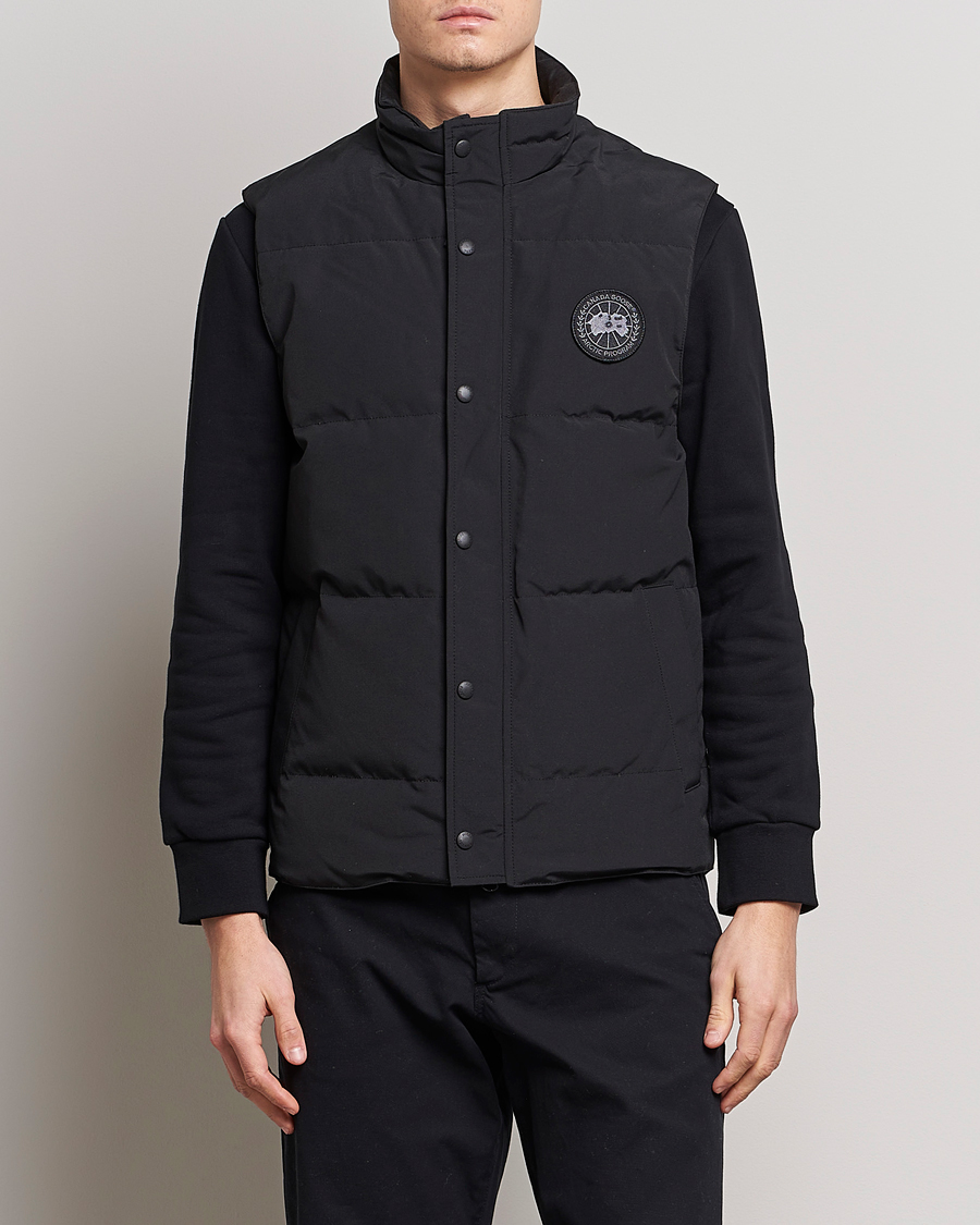 Black label canada goose gilet on sale