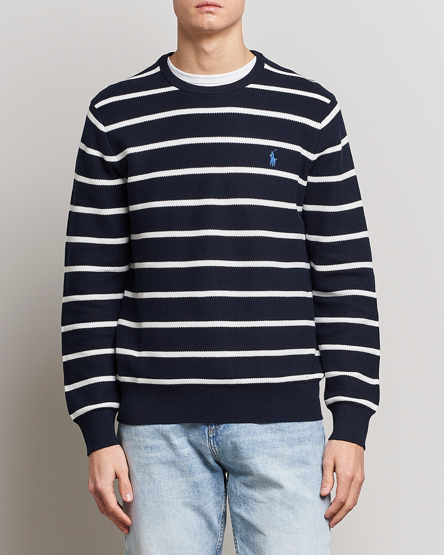 polo crew neck sweater