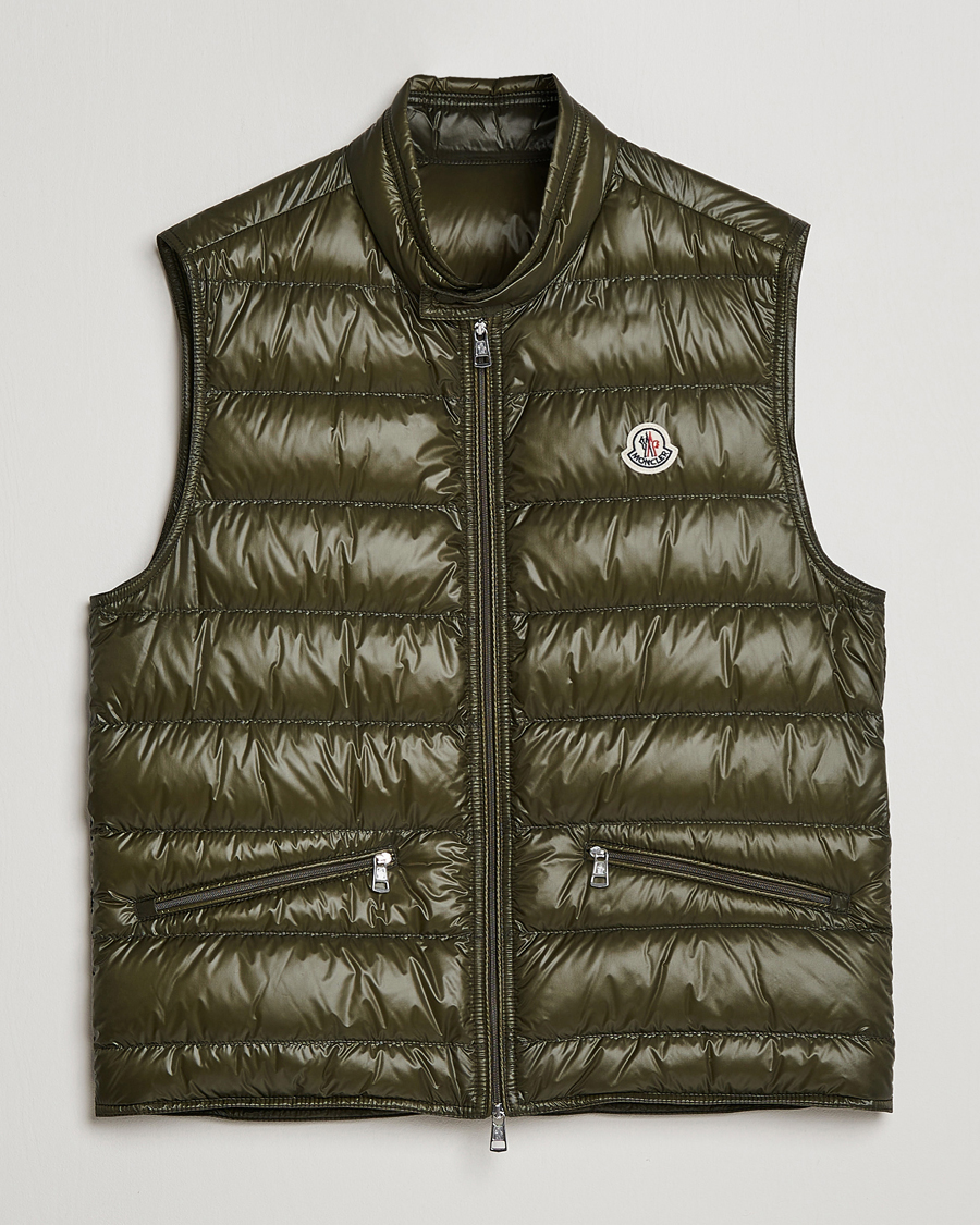 Moncler Gui Down Vest Military Green