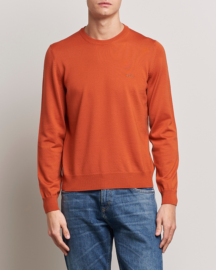 Hugo boss sale orange jumper