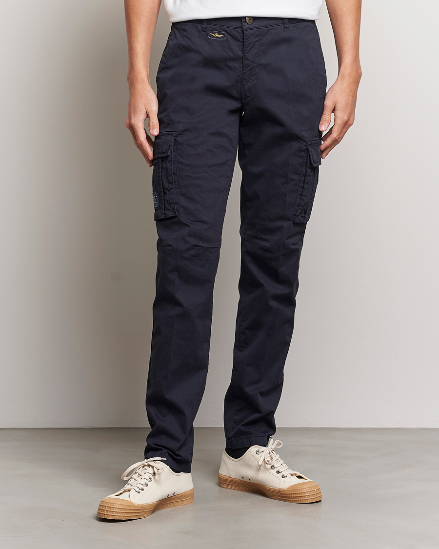 Aeronautica Militare Cotton Cargo Pants Navy bei Care of Carl