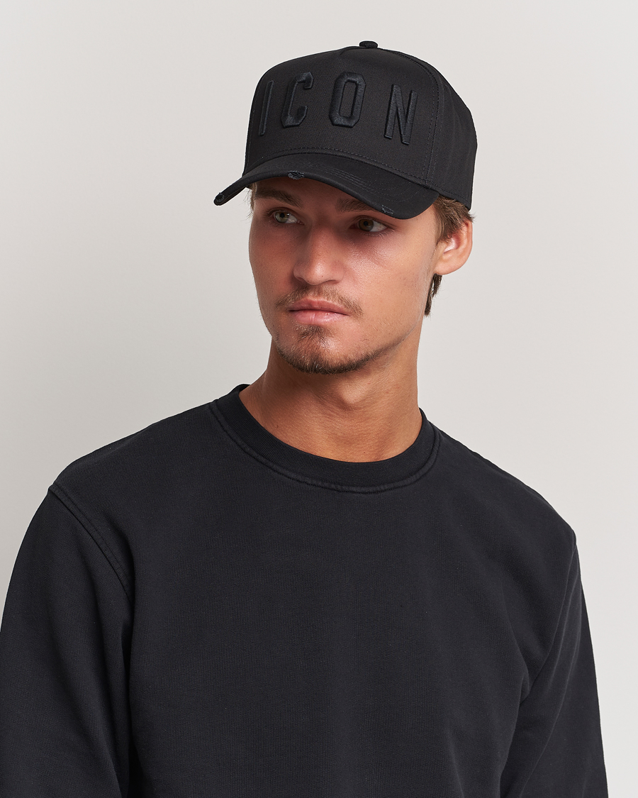 Black on black icon cap online