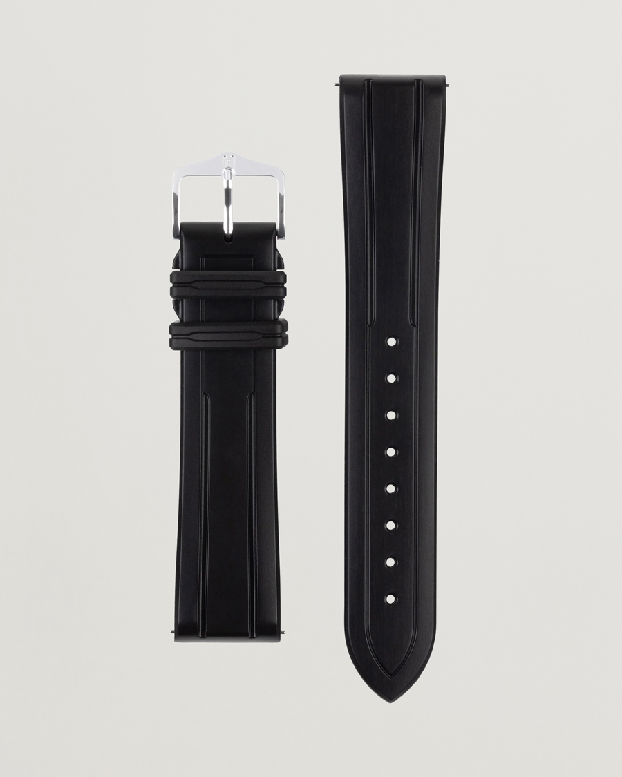 Leather rubber watch on sale strap